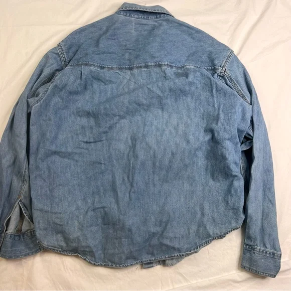 Levi Strauss Mens XL TG Shirt JacketSignature Workwear Denim Blue Button L051022 - Picture 2 of 4